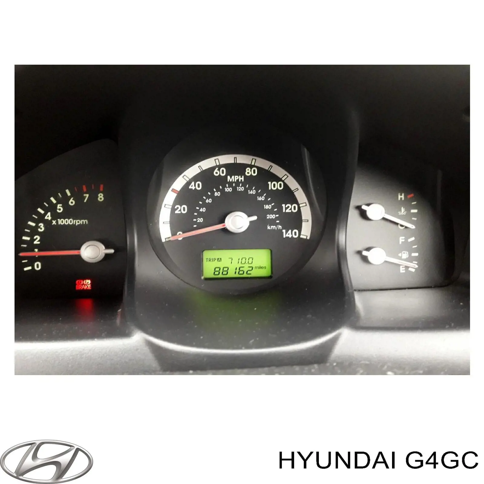 G4GC Hyundai/Kia Motor montado