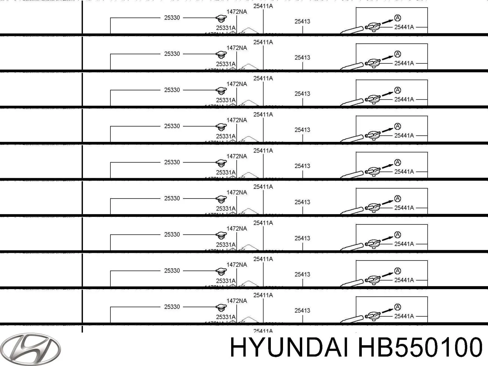 Бачок насоса ГУР Hyundai/Kia HB550100 цена, от 16.93 USD
