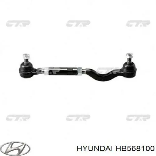 HB568100 Hyundai/Kia тяга рулевая в сборе левая