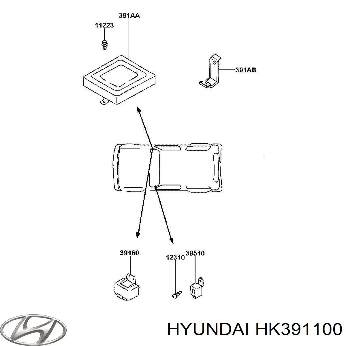 Модуль управления (ЭБУ) двигателем на Hyundai Galloper JK