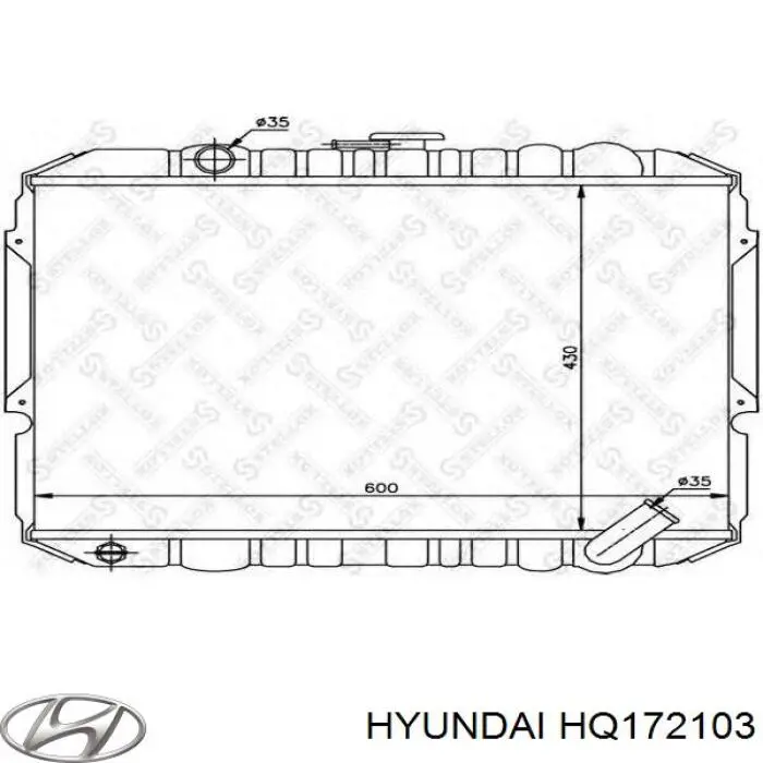 Купить HQ172103 Hyundai/Kia Радиатор водяной
