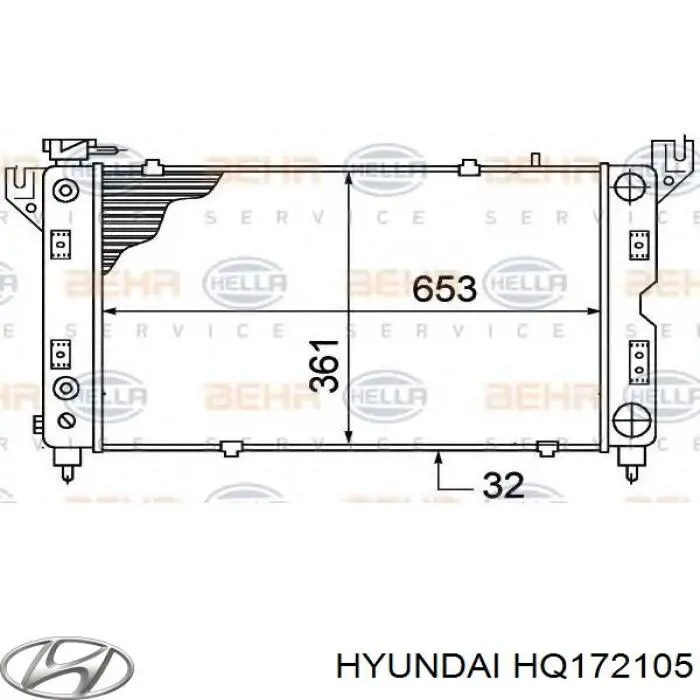 HQ172105 Hyundai/Kia Радиатор основной