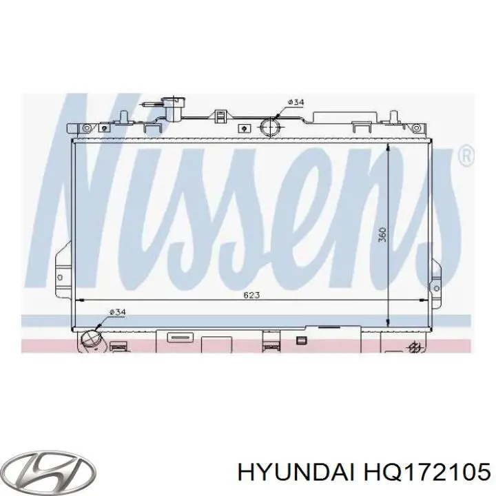Радиатор охлаждения двигателя Hyundai/Kia HQ172105 цена, от 354.91 USD