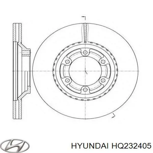 Купить HQ232405 Hyundai/Kia Ротор тормозной