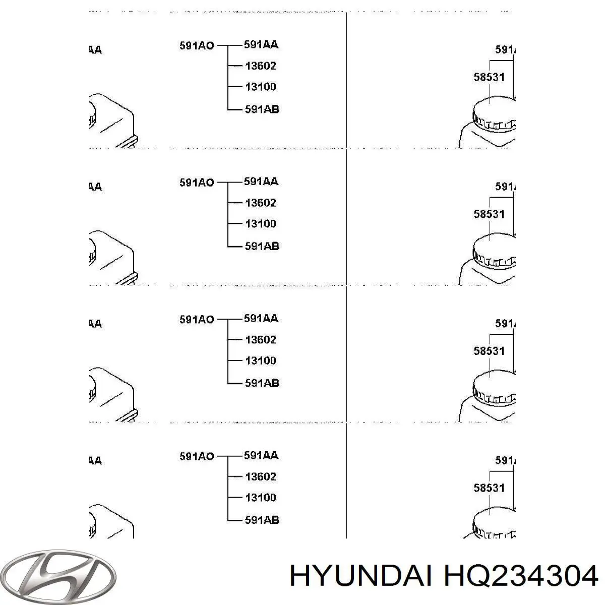 Цилиндр тормозной главный HQ234304 Hyundai/Kia