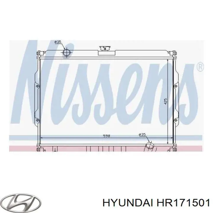 Радиатор охлаждения двигателя Hyundai/Kia HR171501 цена, от 141.35 USD