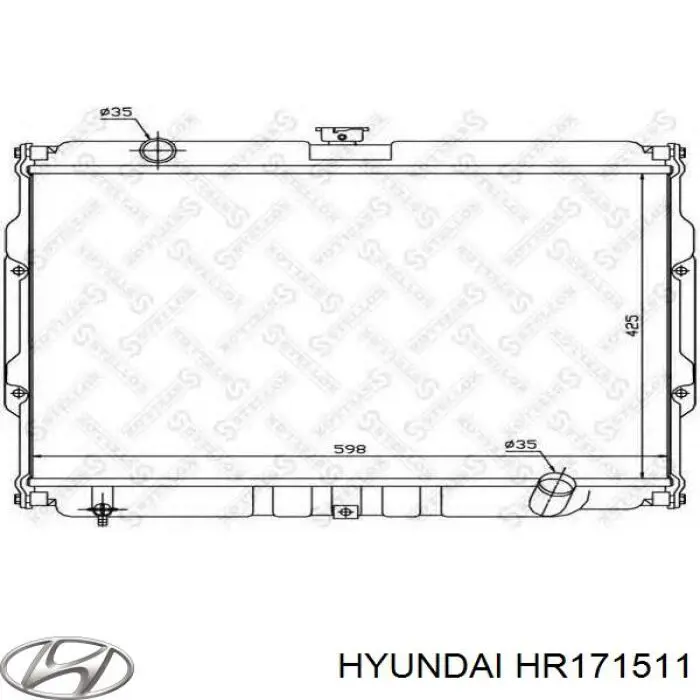 Радиатор HR171511 Hyundai/Kia