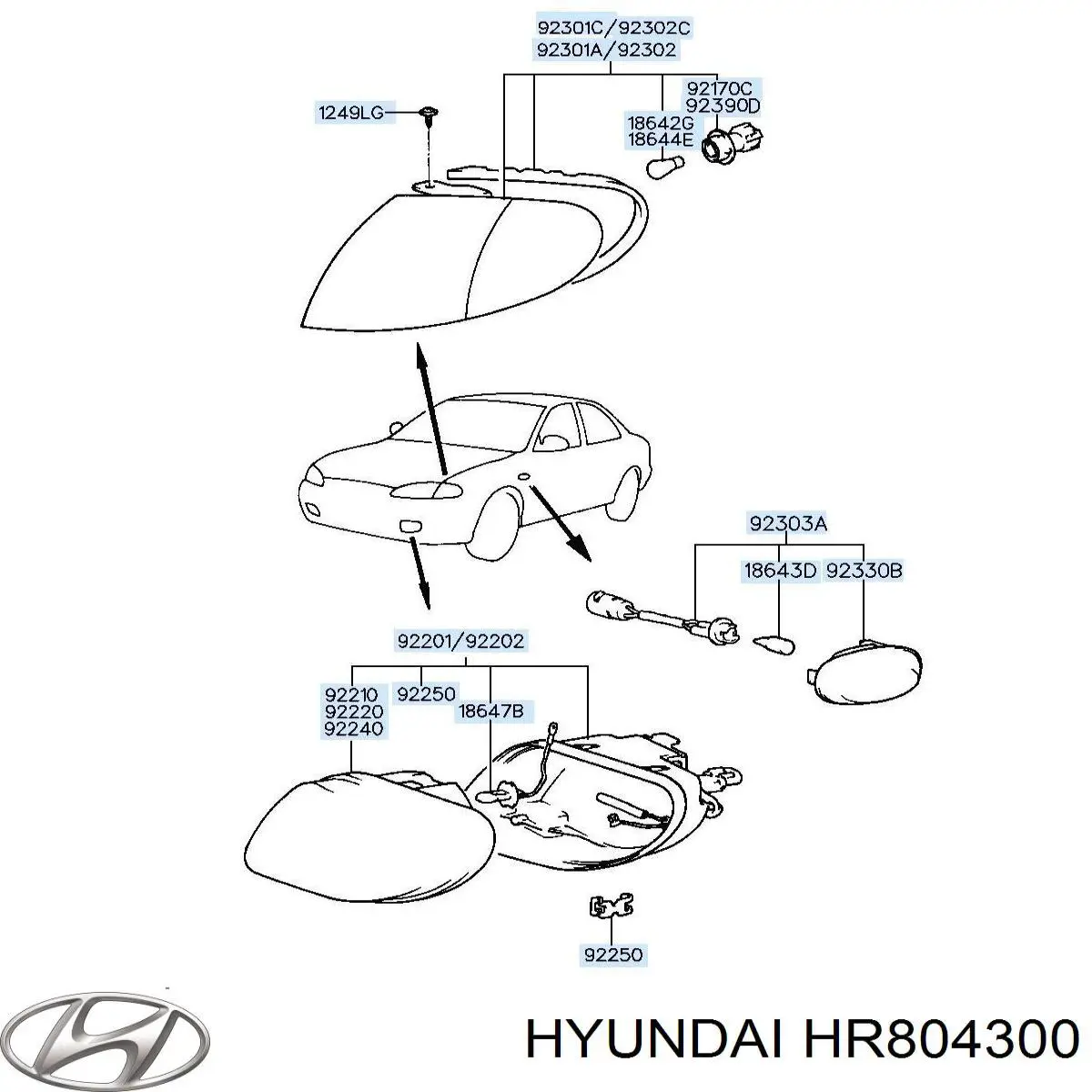 Купить HR804300 Hyundai/Kia Поворотник левый