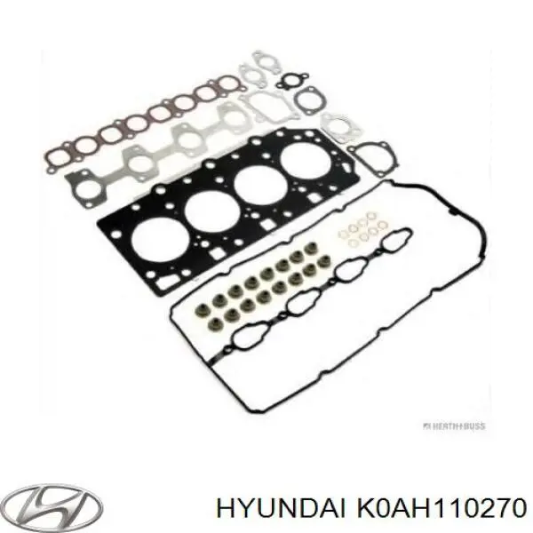 K0AH110270 Hyundai/Kia комплект прокладок двигателя полный
