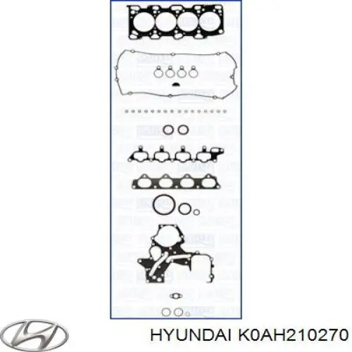 K0AH210270 Hyundai/Kia комплект прокладок двигателя полный