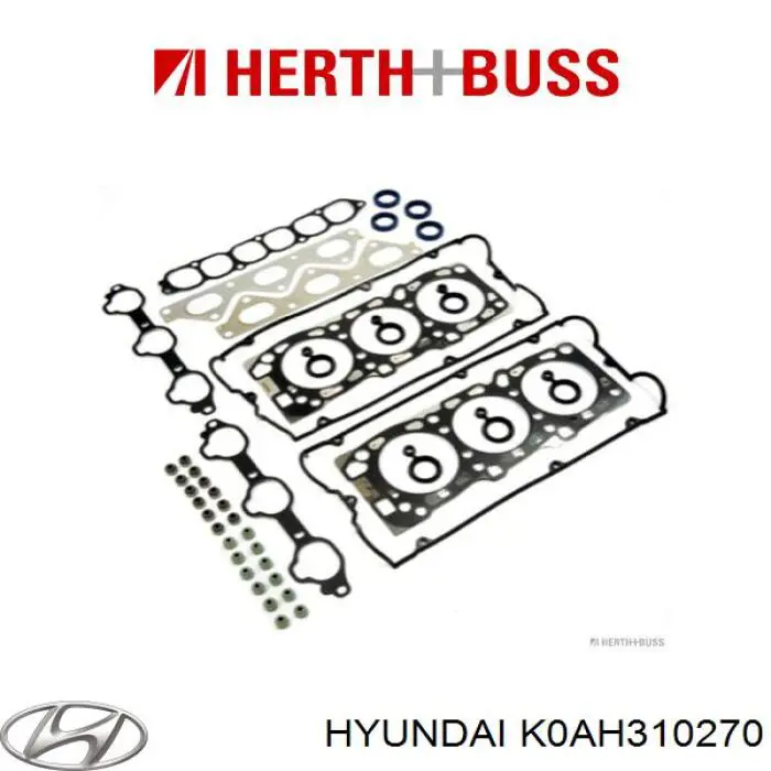 K0AH310270 Hyundai/Kia комплект прокладок двигателя полный