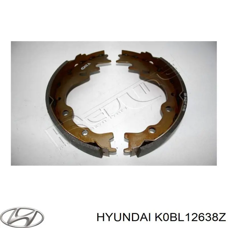 K0BL12638Z Hyundai/Kia sapatas do freio traseiras de tambor