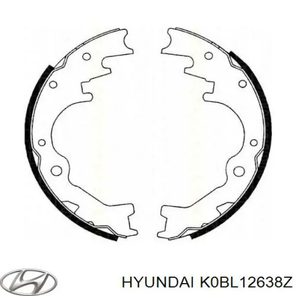 Тормоза рабочие задние ножные и тормозные барабаны Hyundai/Kia K0BL12638Z цена, от 25.42 USD