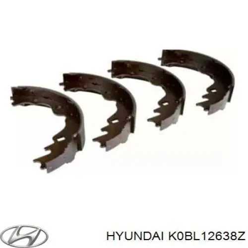 Купить K0BL12638Z Hyundai/Kia Задние барабанные тормозные колодки
