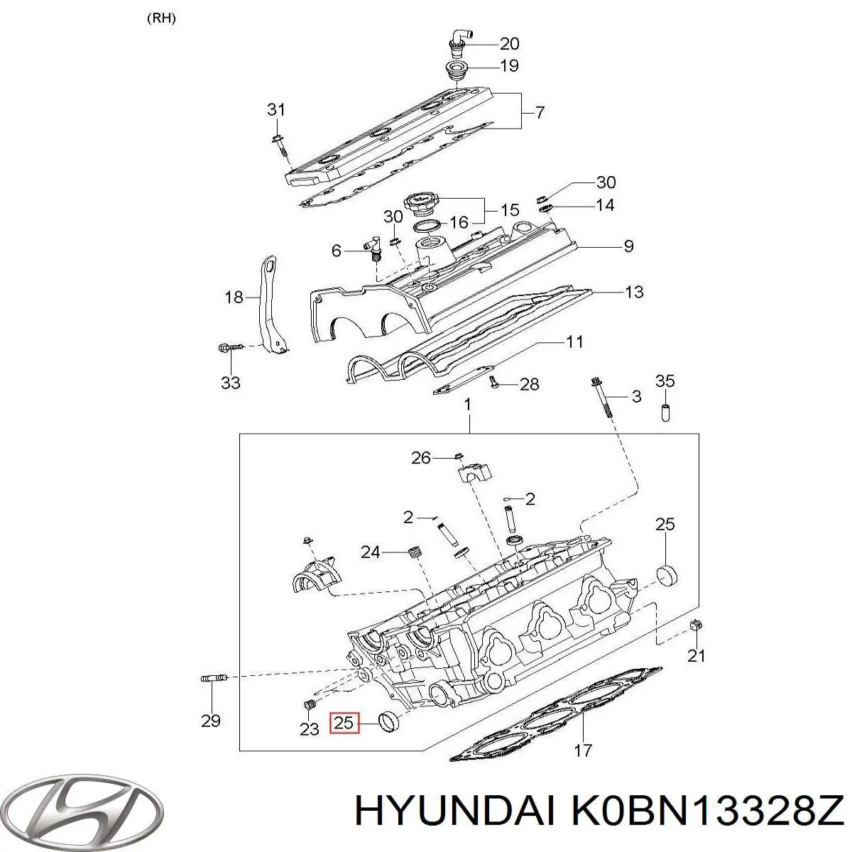 Передние тормозные колодки K0BN13328Z Hyundai/Kia