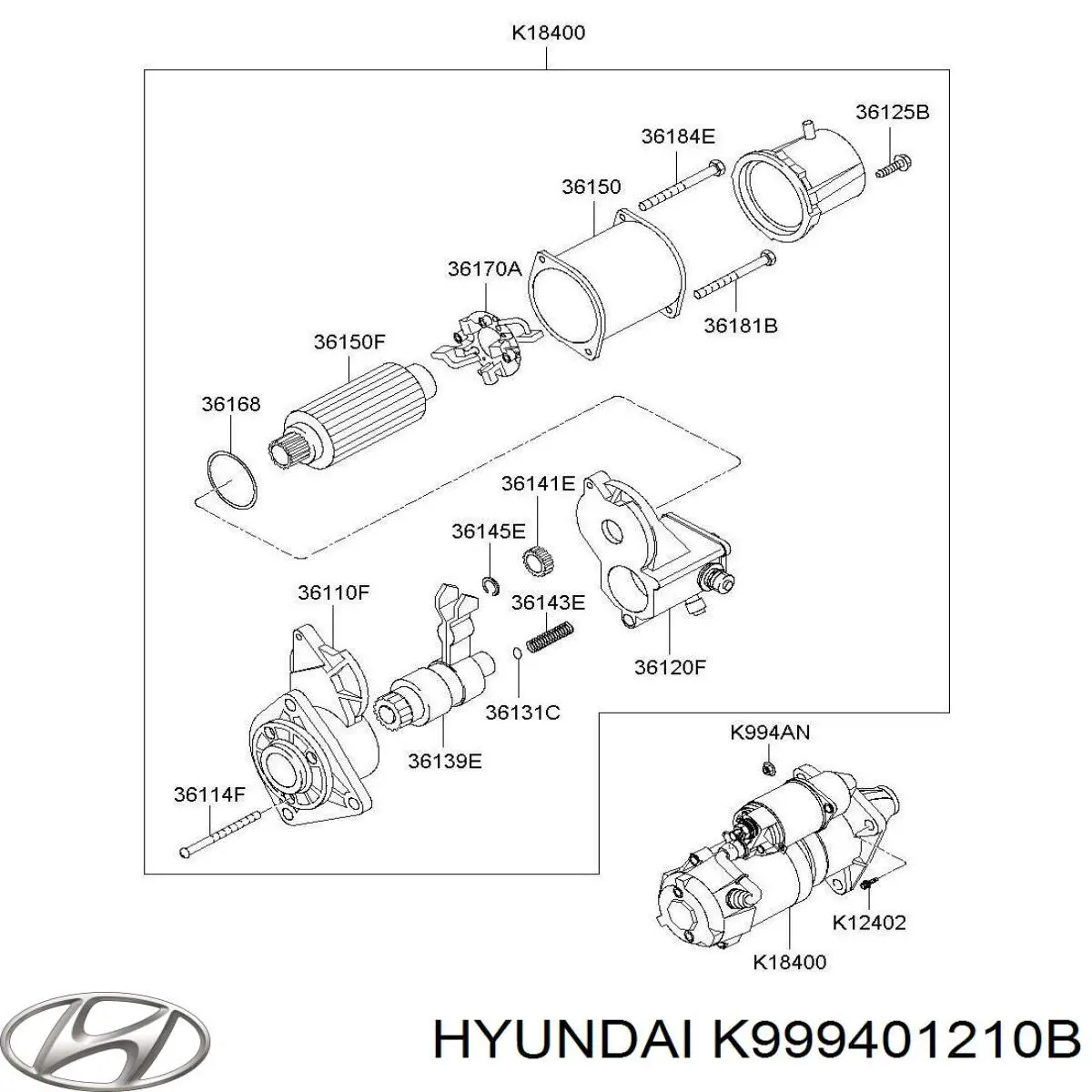 Купить K999401210B Hyundai/Kia 