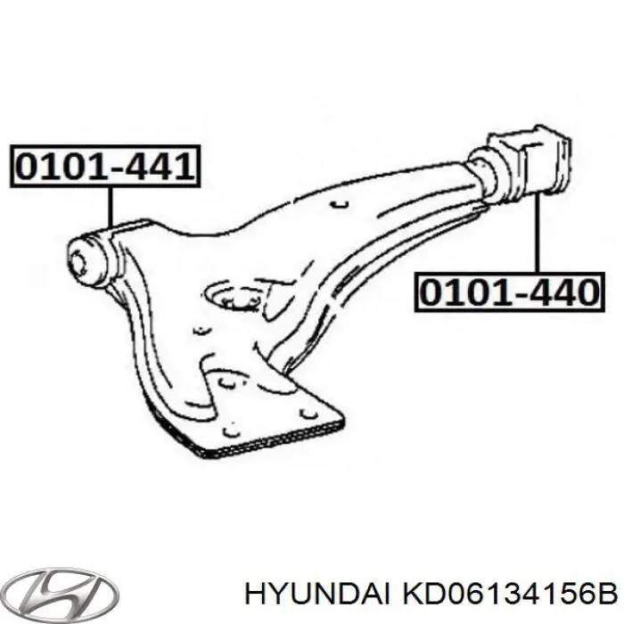 Втулка стойки стабилизатора Hyundai/Kia KD06134156B