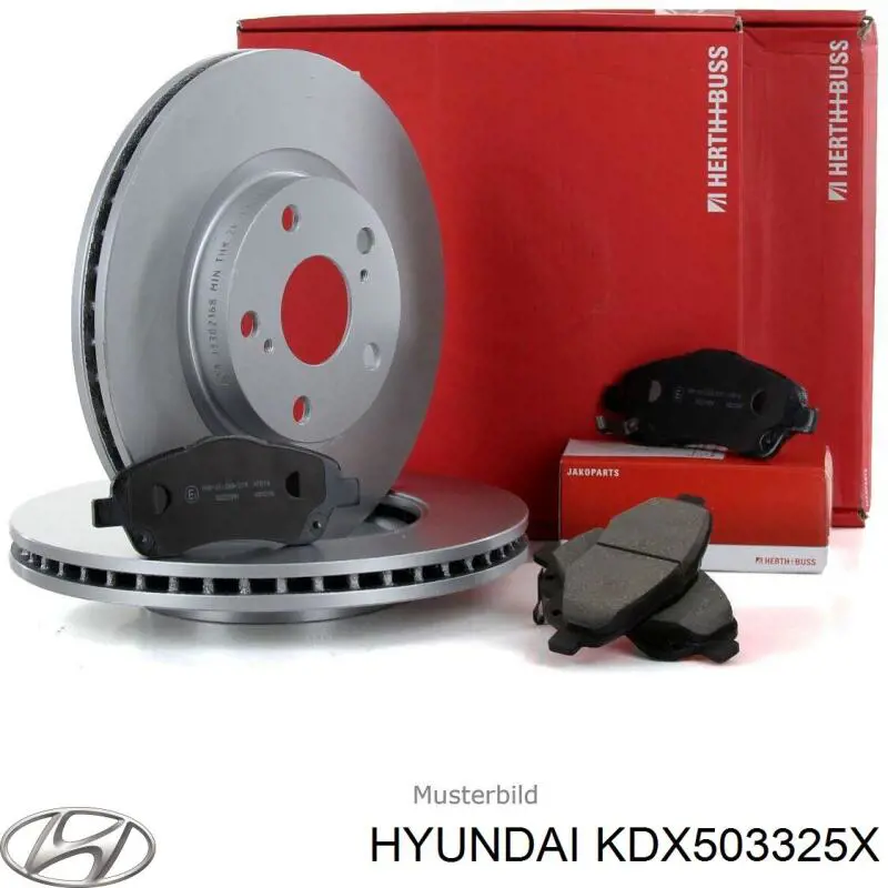 Передние тормозные диски KDX503325X Hyundai/Kia