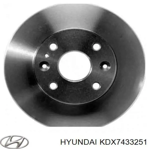 Тормоз дисковый передний Hyundai/Kia KDX7433251 цена, от 22.17 USD