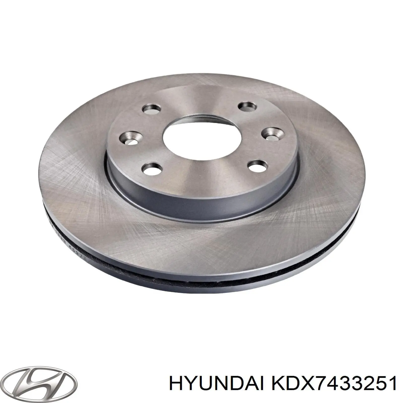 Передние тормозные диски KDX7433251 Hyundai/Kia