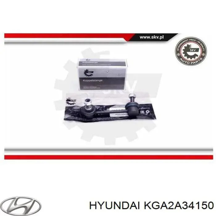 KGA2A34150 Hyundai/Kia Тяжка стабилизатора, переднего, правая