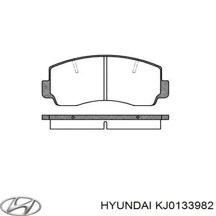 Передние тормозные колодки KJ0133982 Hyundai/Kia