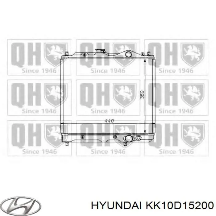 Радиатор охлаждения двигателя Hyundai/Kia KK10D15200 цена, от 47.80 USD