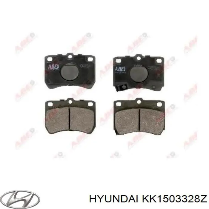 Передние тормозные колодки KK1503328Z Hyundai/Kia