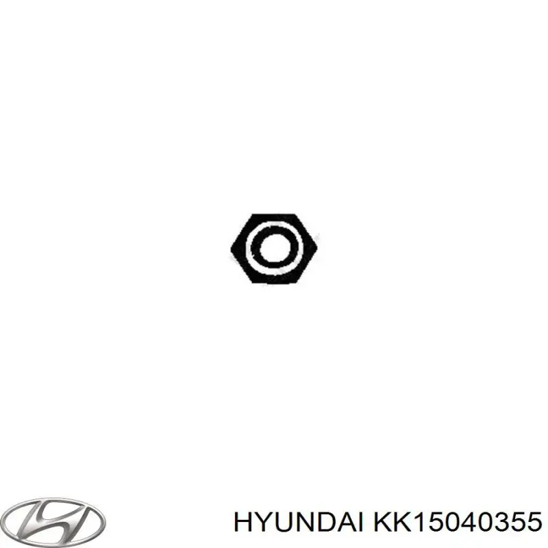 Купить KK15040355 Hyundai/Kia Гайка крепления приемной трубы глушителя (штанов)