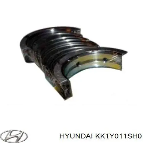 KK1Y011SH0 Hyundai/Kia вкладыши коленвала коренные, комплект, 1-й ремонт (+0,25)