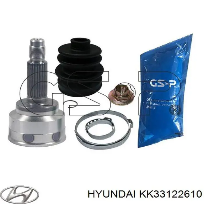 KK33122610 Hyundai/Kia semieixo (acionador dianteiro esquerdo)