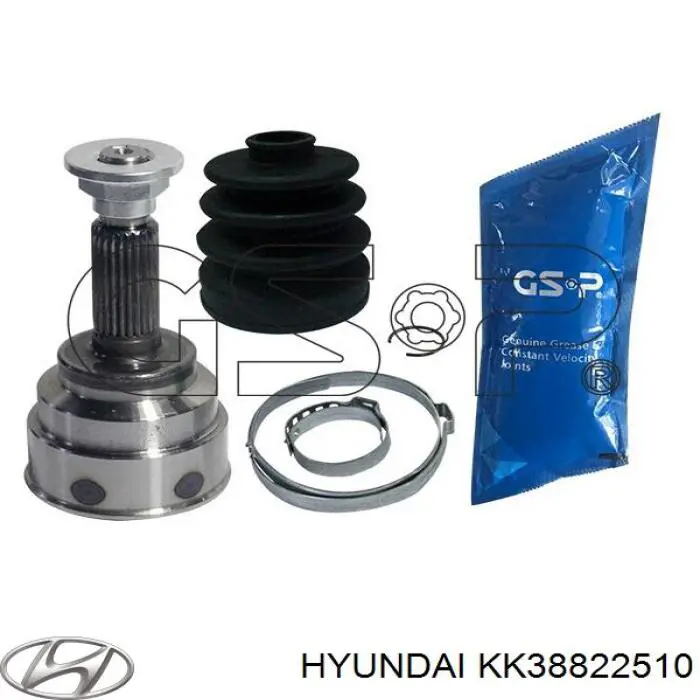ШРУС внешний передний, правый Hyundai/Kia KK38822510 цена, от 23.50 USD