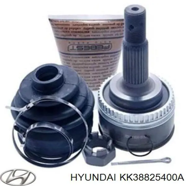 KK38225400 Hyundai/Kia semieixo (acionador dianteiro direito)