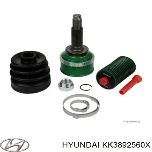 KK3892560XA Hyundai/Kia semieixo (acionador dianteiro esquerdo)