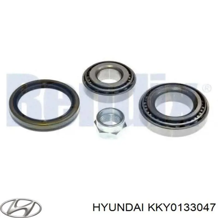 KKY0133047 HYUNDAI Cojinete de rueda trasero interior original y equivalente