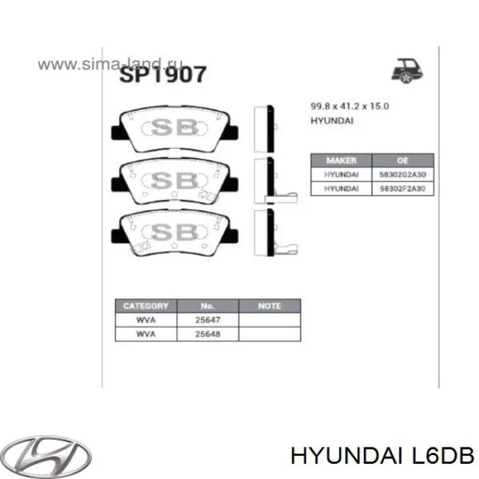 Купить L6DB Hyundai/Kia 