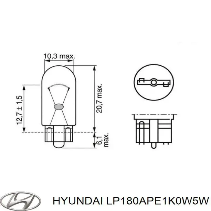 LP180APE1K0W5W Hyundai/Kia