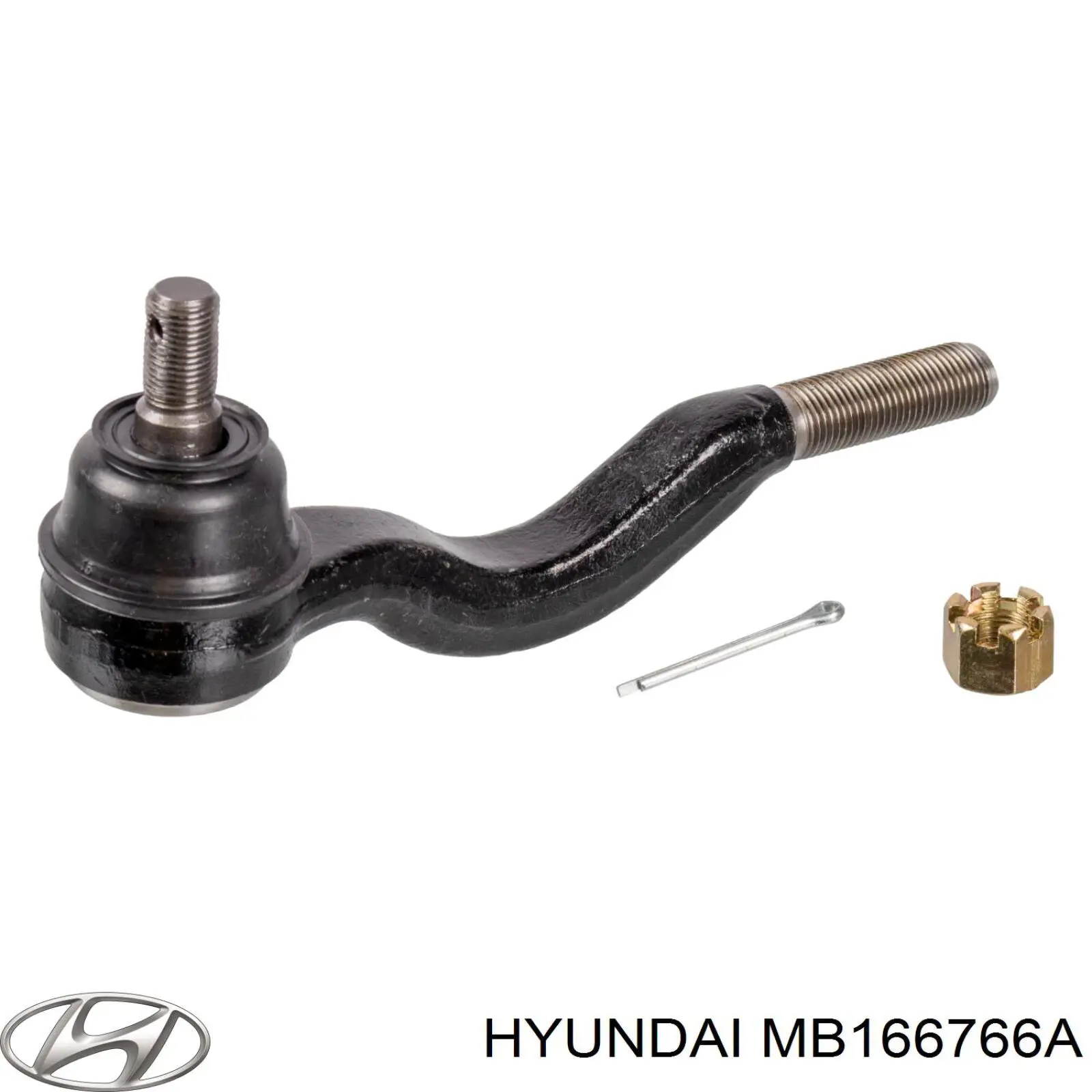 Наконечник рулевой тяги внутренний левый MB166766A Hyundai/Kia