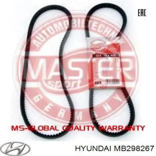 Купить MB298267 Hyundai/Kia Ремень генератора