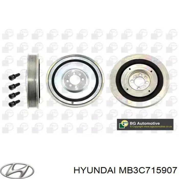 MB3C715907 Hyundai/Kia ремень генератора