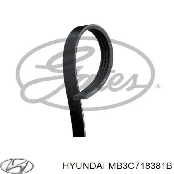 Ремень генератора MB3C718381B Hyundai/Kia