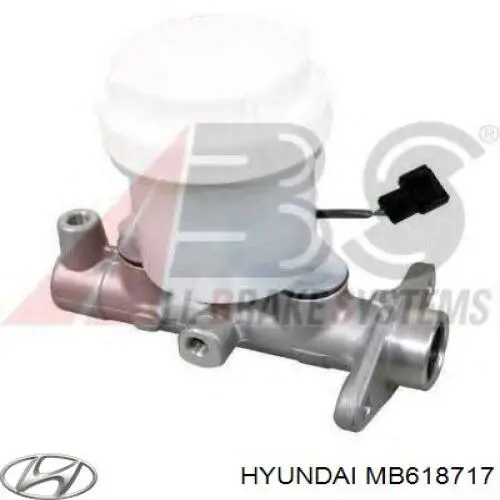 MB618717 Hyundai/Kia цилиндр тормозной главный