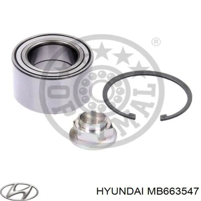 Подшипник задней ступицы MB663547 Hyundai/Kia