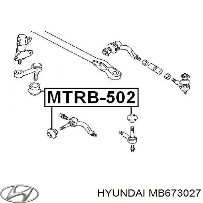 Пыльник рулевого наконечника MB673027 Hyundai/Kia