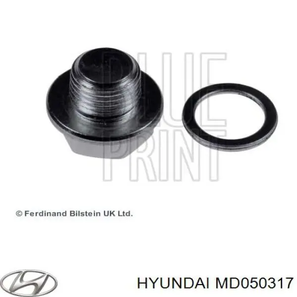 MD050317 Hyundai/Kia прокладка пробки поддона двигателя