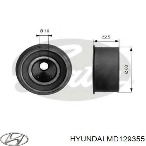 Ролик ГРМ MD129355 Hyundai/Kia