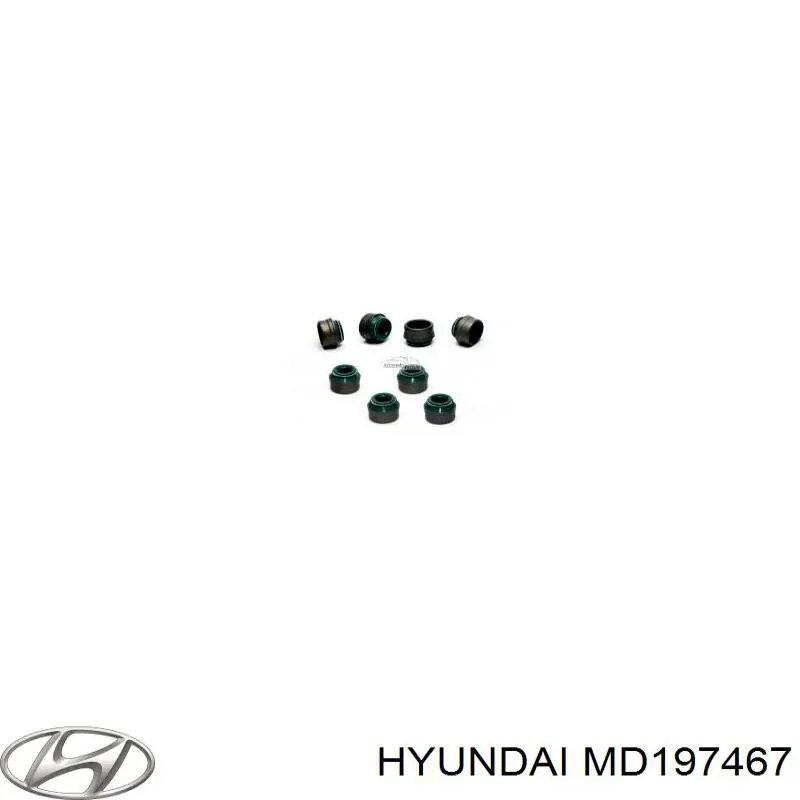 MD197467 Hyundai/Kia сальник клапана (маслосъемный, впуск/выпуск)