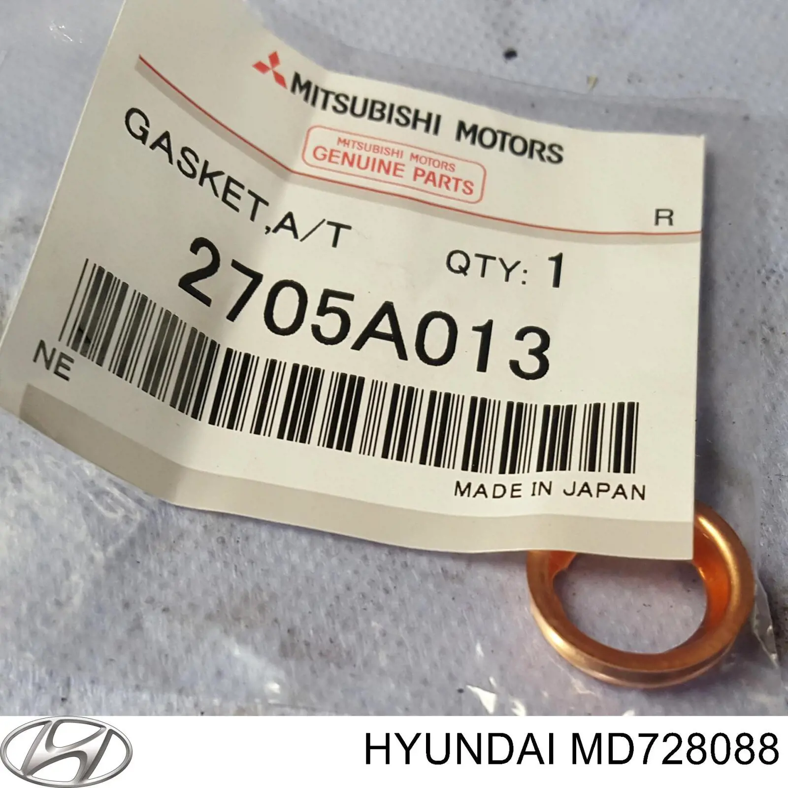 MD728088 Hyundai/Kia tampão de panela da caixa automática de mudança