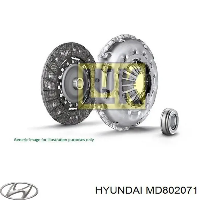 Корзина сцепления MD802071 Hyundai/Kia