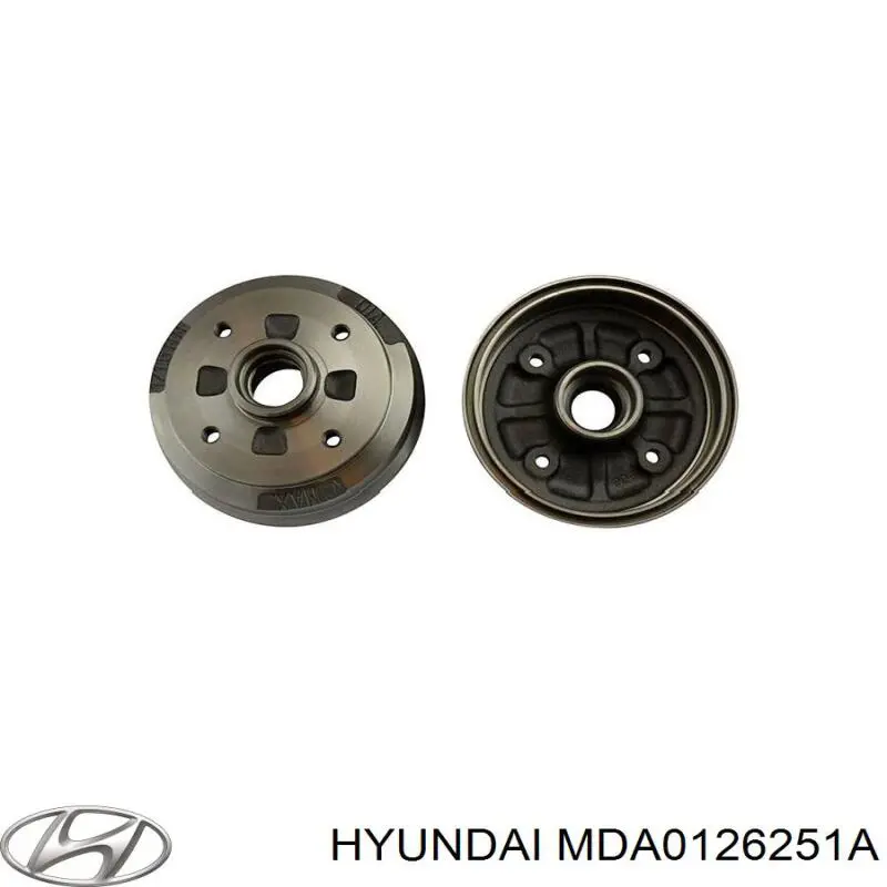 Барабан тормозной задний Hyundai/Kia MDA0126251A цена, от 20.62 USD